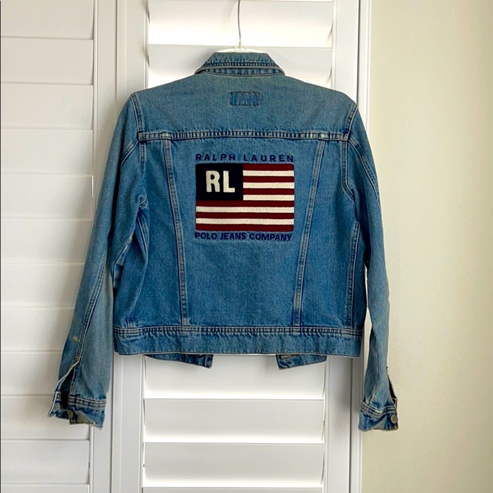 Polo Ralph Lauren Denim Jacket Juniors Size Medium